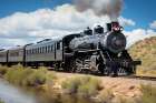 Steam engine train Art Print
